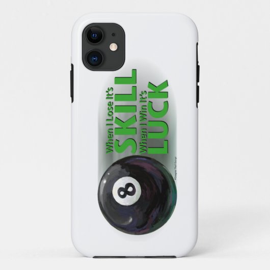 Lose Fertigkeit Gewinnen Luck 8 Ball Case-Mate iPhone Hülle (Rückseite)