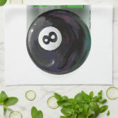 Lose Fertigkeit Gewinnen Luck 8 Ball Küchentuch (Gefaltet)