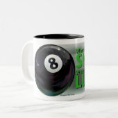 Lose Fertigkeit Gewinnen Luck 8 Ball Zweifarbige Tasse (Vorderseite Links)