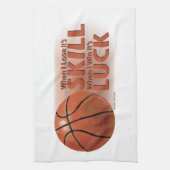 Lose Fertigkeit Win Luck Basketball Handtuch (Vertikal)