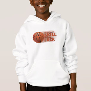 Lose Fertigkeit Win Luck Basketball Hoodie