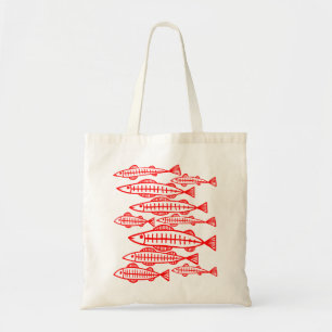 Lose Fische - Rot Tragetasche