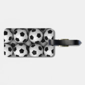 Lose Fußbälle Gepäckanhänger (Rückseite horizontal)