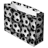 Lose Fußbälle Große Geschenktüte (Rückseite Schrägansicht)