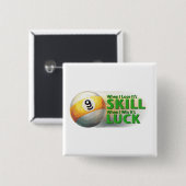 Lose Geschicklichkeit gewinnen 9 Ball Button (Vorne & Hinten)
