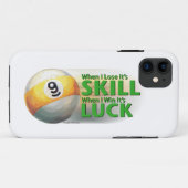 Lose Geschicklichkeit gewinnen 9 Ball Case-Mate iPhone Hülle (Rückseite (Horizontal))