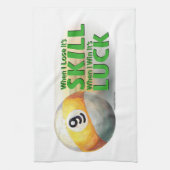 Lose Geschicklichkeit gewinnen 9 Ball Handtuch (Vertikal)
