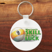 Lose Geschicklichkeit gewinnen 9 Ball Schlüsselanhänger (Vorderseite)