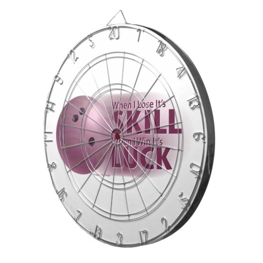 Lose Geschicklichkeit gewinnen Luck Bowling Pink Dartscheibe (Vorderseite rechts)