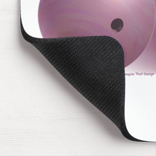 Lose Geschicklichkeit gewinnen Luck Bowling Pink Mousepad (Ecke)