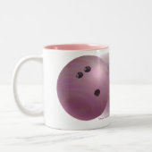 Lose Geschicklichkeit gewinnen Luck Bowling Pink Zweifarbige Tasse (Links)