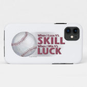 Lose Geschicklichkeit Win Luck Baseball Case-Mate iPhone Hülle (Rückseite (Horizontal))