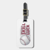 Lose Geschicklichkeit Win Luck Baseball Gepäckanhänger (Vorderseite vertikal)