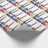 Lose Gitarren, Geschenkverpackung Geschenkpapier (Ecke)