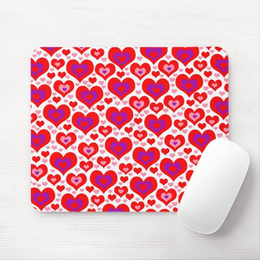 Lose Herzen Mousepad (Mit Mouse)