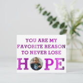 Lose Hope - Audrey Postkarte (Stehend Vorderseite)