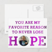 Lose Hope - Audrey Postkarte (Vorne/Hinten)