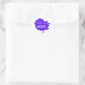 Lose Hope Blue Runder Aufkleber (Tasche)