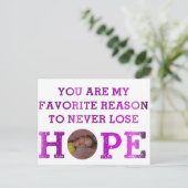 Lose Hope - Kaitlyn Postkarte (Stehend Vorderseite)