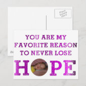 Lose Hope - Kaitlyn Postkarte (Vorne/Hinten)