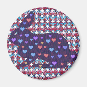 Lose Kaninchen Magnet