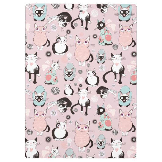 Lose Katzen Klemmbrett (Rückseite)