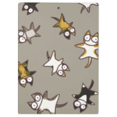 Lose Katzen Klemmbrett (Rückseite)