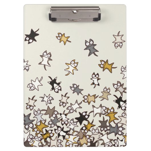 Lose Katzen Klemmbrett (Vorderseite)