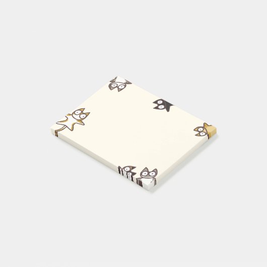 Lose Katzen Post-it Klebezettel (angewinkelt)