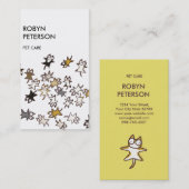 Lose Katzen Visitenkarte (Vorne/Hinten)