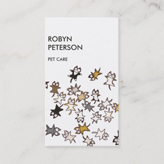 Lose Katzen Visitenkarte (Vorderseite)