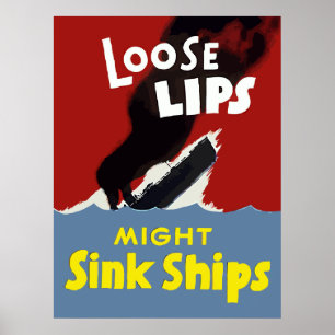 Lose Lippen konnten Schiffe sinken Poster