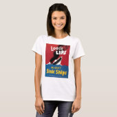Lose Lippen konnten Schiffe sinken T-Shirt (Vorne ganz)