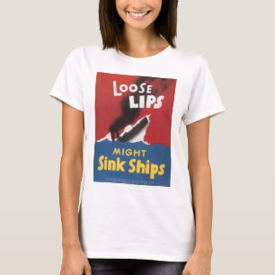 Lose Lippen konnten Schiffe sinken T-Shirt
