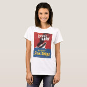 Lose Lippen konnten Schiffe sinken T-Shirt (Vorne ganz)