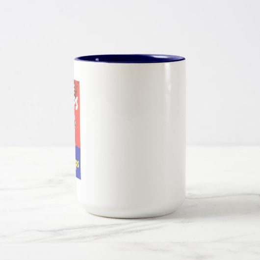 Lose Lippen konnten Schiffe sinken Zweifarbige Tasse (Mittel)