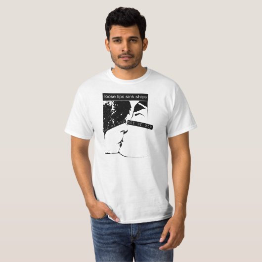 Lose Lippenwannen-Schiffe T-Shirt (Vorne ganz)