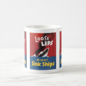 Lose Lips Might Sink Ships Kaffeetasse (Mittel)