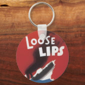 Lose Lips Might Sink Ships Schlüsselanhänger (Vorderseite)