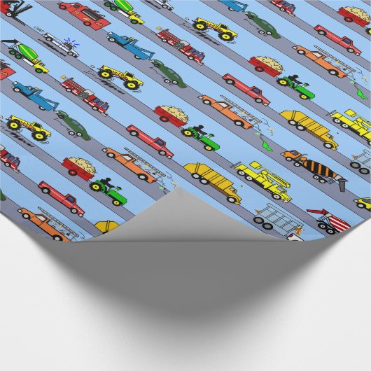 Lose LKW-Spaß scherzt Geschenk-Packpapier Geschenkpapier (Ecke)