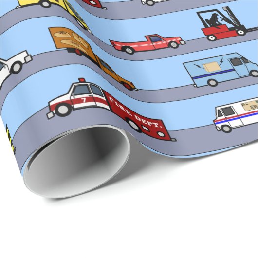 Lose LKW-Spaß scherzt Geschenk-Packpapier Geschenkpapier (Rolleneckpunkt)