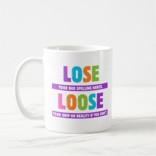 Lose Loose Grammar - Funny Spelling Mistake Joke Kaffeetasse