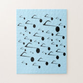 Lose musikalische Anmerkungen Puzzle (Vertikal)