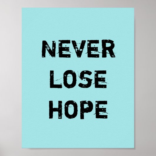 Lose nie die Hoffnung. Poster (Vorne)