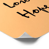 Lose nie die Hoffnung. Poster (Ecke)