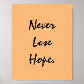 Lose nie die Hoffnung. Poster (Vorne)