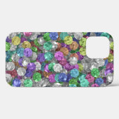 Lose Rainbow Gemstones Case-Mate iPhone Hülle (Rückseite (Horizontal))