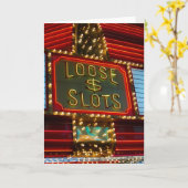 Lose Schlitze unterzeichnen auf Kasino, Las Vegas, Karte (Gelbe Blume)