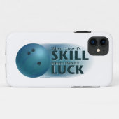 Lose Skill Win Luck Bowling Blue Case-Mate iPhone Hülle (Rückseite (Horizontal))