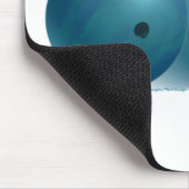 Lose Skill Win Luck Bowling Blue Mousepad (Ecke)